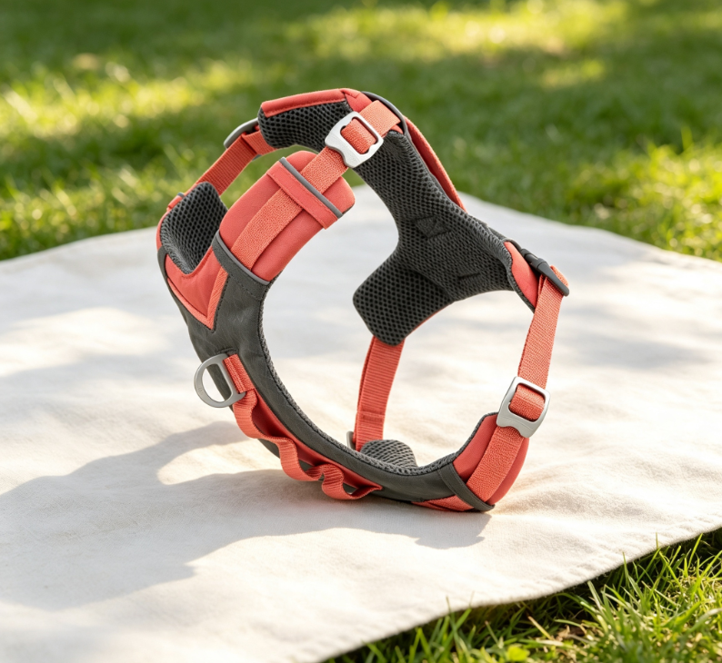 Lightweight Cushioned Outdoor Dog Carrier, Breathable Mesh Anti-impact Leash for Small and Medium-Sized Dogs