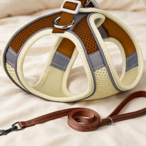 Black Workwear-Style Padded Dog Carrier, Medium to Large Dogs, Anti-Thrust Reflective Leash