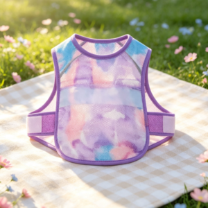 INS Style Dreamy Tie-Dye Pet Vest/Carrier for Cats and Small Dogs - Lightweight Mesh Leash